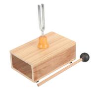 VILLFUL Tuning Fork Set with Wooden Hammer and Resonance Box for Sound Therapy Yoga Meditation and Relaxation Experiment Instrument with Stable Base Multi-Functional Healing Tool