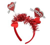 VILLFUL Valentine's Cupid Heart Headband Kit for Women Red Heart Wings Accessory for Valentine's Day Parties and Weddings Chic Design for Couples and Friends