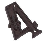 VILLFUL Vintage Cast Iron Door Address Numbers Metal House Signs for Mailbox and Gate Heavy Duty Rustic with Screws Easy Wall Mount