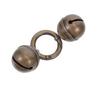 VILLFUL Vintage Copper Pet Bells with Snap Clips for Dog and Cat Collars Brass Construction Clear Jingle Sound for Tracking and Training Fit Charm Pendant for Outdoor Use