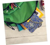 VILLFUL Vintage Ethnic Style Brocade Books Bag Compact Music and Buddhist Scriptures Storage Pouch for Women Practical with Embroidery and Zen Aesthetic