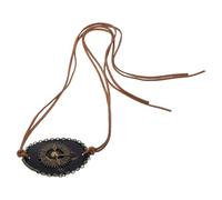 VILLFUL Vintage Leather Eye Patch with Gear Clock Design, Single Eye Cover for Adults, Pirate Themed Halloween Party Accessory with Random Strap Color Random Color