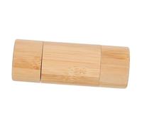 VILLFUL Volcanic Face Roller Bamboo and Stone Oil Absorbing Facial Stone Roller for Oily Skin Control Reusable Double Head Skincare Tool for Home and Travel Natural Sustainable Material