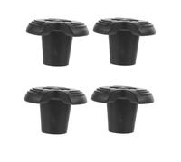 VILLFUL Walking Stick Crutch Pads 4Pcs Rubber Covers with Metal Reinforcement for Sturdy Use on Rough Terrain and Home Floors