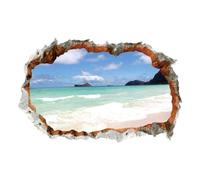 VILLFUL Wall Decorative Scenery of Ocean Sturdy Sticker Made 3D Unique to Enhance PVC, Easy to Apply Safe Chic Wall Decal for Tiles and Photo Prop Home Interior