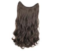 VILLFUL Wavy Clip In Hair Extensions for Women Natural Black Invisible Lightweight Real Human Hairpiece with Mesh Structure for Volume and Easy Wear