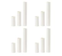 VILLFUL White Kraft Paper Tubes Cardboard Mailing Tubes Can Be Painted and Glued 24pcs for Art and Poster Suitable for Posters and Document Shipping