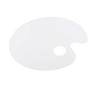 VILLFUL White Tray 1pc Acrylic White Serving Tray Oval Tray Acrylic Pigment Plates Painting Oval Painting Tray Acrylic Artist Painting Palettes Painting Pallet Handheld Painting Palettes Mix