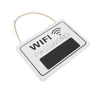 VILLFUL Wifi Password Sign Rustic Hanging Wifi Signage Board for Home Restaurant Shop Wall Decor with Printed Network Access Information