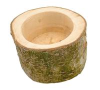 VILLFUL Wooden Chinchilla Bowl Durable Rabbit Food Dish Adorable Bunny Feeding Bowl for Pets Easy to Clean Wooden Pet Feeder Safe and Design