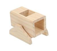 VILLFUL Wooden Hamster Seesaw Toy Tunnel Pet Exercising Supplies for Hamsters and Mice Mini Interactive Activity Center for Small Pets