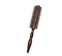 VILLFUL Wooden Handle Roller Brush Curling Hair Styling Comb for Salon and Home Use Hairdressing Tool with Comfortable Grip Detangling and Root Elasticity Enhancer
