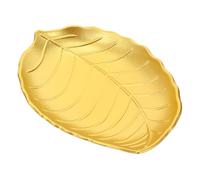 VILLFUL Wooden Leaf Shaped Serving Plate Multipurpose Snack Tray for Dried Fruits and Jewelry Smooth Surface Organizer for Home Living Bedroom Office Use