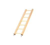 VILLFUL Wooden Mini Ladder for Parrots and Small Pets Six Climbing for Birds Hamsters and Squirrels Durable Natural Wood Play Ladder for Cage Exercise and Fun