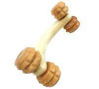VILLFUL Wooden Muscle Roller Massager for Calf Hand Foot Manual Handheld Therapy Tool for Body Relaxation and Portable Wooden Body Massager for Yoga Stretching and Fatigue Relief