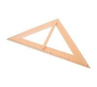 VILLFUL Wooden Teacher's Large Isosceles Triangle Ruler Classroom Measuring Tool for Teaching and Woodcraft Use
