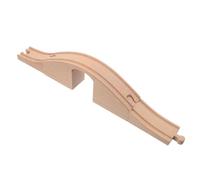VILLFUL Wooden Train Track Expansion: Track Pieces Bridge Pier Railway Accessories Compatible with Toy Train Railroads