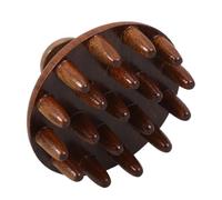 VILLFUL Wooden Wide Tooth Scalp Massage Comb for Shampoo and Hair Care Gentle Detox Scalp Scrubber with Ergonomic Design Dual-Function Hair Brush for Wet and Dry Use Multi-Purpose Massager