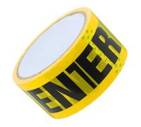 VILLFUL Yellow Black Letter Safety Tape Self-adhesive Warning Barrier for Walls Floors Pipes Industrial Strength Adhesive Weather Resistant Safety Measures