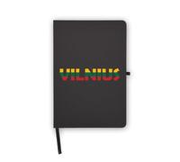Vilnius Lithuania Flag Travel Souvenir Notebook, Blank Pages, Faux Leather Cover, Planner, Journal, Workbook