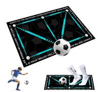 Vilntrosia Football Training Mat for Kids,Non-Slip Dribble System with Anti-Slip Socks and Size 5 Soccer, Football Training Equipment for Indoor Outdoor Use,School Practice & Skill Mastery