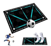 Vilntrosia Football Training Mat for Kids, Non-Slip Dribble Training System with Anti-Slip Socks, Football Training Equipment for Indoor Outdoor Use, School Practice & Skill Mastery