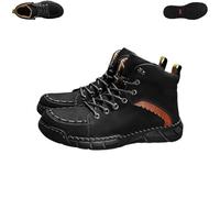 Vilobel Men Non Slip on Shoes, Men's Orthopedic Safety Work Boots, Waterproof Lightweight Shock Absorption(Black,6)