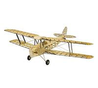 Viloga Balsa Wood Model Airplane Kits Mini Tiger Moth, 39'' Laser Cutting Model Aircraft Unassembled, DIY Flying RC Aeroplanes Kit for Adults to Build (KIT+ Motor+ ESC+ Servo+ Covering)