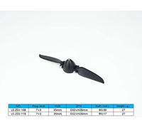 Viloga RC Folding Propeller 7×3 inch w/Spinner Size D32×H28mm, and Motor Shaft Diameter φ3.0 with Nylon Plastic Spinner for RC Plane Drone Remote Control Airplane (7×3, Shaft φ3.0)