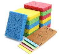 Vilphel 12 Counts Multipurpose Kitchen Sponges Pack Compostable Biodegradable Compressed Cellulose Sponges 18X Super Absorption POP UP Eco Sponge for Household Use