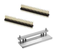 Vilros Heavy Duty Hammer-in Pin Header Install Rig for Raspberry Pi Zero, Zero W & Zero W 2 - Includes 2X 40 Pin Male Headers - No Soldering Required - Easy Installation for Raspberry Pi Projects