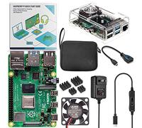 Vilros Raspberry Pi 4 Basic Kit with Clear Transparent Fan Cooled Case (4GB)