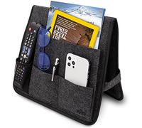 VILSTO Felt Bedside Storage Caddy, Dark Grey