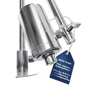 VILTARO® Water Filter Tap - Drinking Water Filter with Activated Carbon Filter, Filter Tap Including Filter Cartridge - BPA Free, Stainless Steel, Easy Assembly, Removes Harmful Substances, Only 2