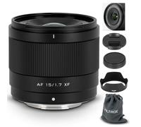VILTROX 15mm F1.7 XF Lens for Fuji, APS-C Ultra Wide Angle Autofocus Lens for Fujifilm Fuji X-Mount Cameras X-A7 X-E4 X-H1 X-Pro3 X-S10 X-T2 X-T3 X-T4 X-T30 XT30II X-T200 X-H2 X-H2S X-T5 X-S20 X-T50