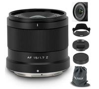 VILTROX 15mm F1.7 Z-Mount APS-C Lens for Nikon Z, Ultra Wide Angle Autofocus Prime Lens for Nikon Z-Mount Camera Z5 Z50 Z50II Z6 Z6II Z6III Z7 Z7II ZFC Z30 Z9 Z8 ZF