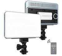 VILTROX 18W 1720LUM LED Panel Video Light for Camera Dimmable 2800K-6800K for Photography YouTube Tiktok (CRI 95+, Bluetooth Control, Rechargeable 2200 mAh Lithium Battery)