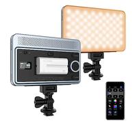 VILTROX 18W LED Video Light on Camera Light with App Control 2800K-6800K CRI95+ 198 LED Beads Cold Shoe Portable Photography Photo Lighting Panel Video Light with NP-F550 Rechargeable Battery