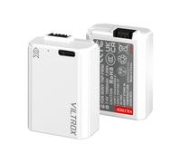 VILTROX 2 Pack NP-FW50 Camera Replacement Battery, 1030mAh Rechargeable Battery with Type-C Fast Charging Compatible with Sony ZV-E10, Alpha 7, A7, A7II, A7RII, A7SII, A7S, A7S2, A7R, A7R2, A5000