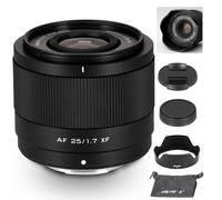 VILTROX 25mm F1.7 XF APS-C for Fuji X, Large Aperture STM Auto Focus Lens for Fujifilm Fuji X-Mount Cameras X-E4 X-H1 X-Pro3 X-S10 X-T4 X-T10 X-T20 X-T30 XT30II X-T200 X-H2 X-H2S X-T5 X-S20 X-T50 X-M5