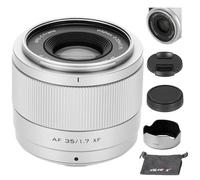 VILTROX 35mm F1.7 XF Auto Focus Lens for Fujifilm Fuji X-Mount-Silver | Large Aperture STM Prime Lens for Fujifilm X-Mount X-E4 X-H1 X-Pro3 X-S10 X-T4 X-T10 X-T20 X-T30 XT30II X-T200 X-H2 X-T5