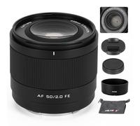 VILTROX 50mm F2.0 FE-Mount, AF 50mm F2 Lens for Sony E, Full Frame STM Auto Focus Prime Lens for Sony E-Mount Cameras A7C A7ll A7RlI A7SIII A7III A7RIII A7IV A7RIV A9 A1 FX3 A7RV ZVE1 A7CR A7CII A93