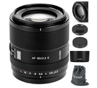 VILTROX 90mm F2.2 EVO E-Mount Lens for Sony E, APS-C Autofocus Telephoto Prime Lens for Sony E-Mount Cameras A7IV ZV-E1 A7CII A7RV FX3 A7SIII A7CR A7III A7C A1 A7RIV A9 A9II A7RIII ZV-E10