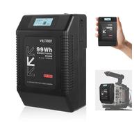 VILTROX BP-V99 V Mount Battery Mini Battery V Lock Black 6700 mAh with LCD Display,Dual D-Tap & USB Output 99 Wh/14.8 V,Black Mini V Lock in Camcorders,Camera