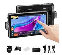 VILTROX DC-A1 2800Nits Camera Field Monitor Touchscreen with 7" Full HD1920x1080 IPS 4K HDMI Loop in/Out,3D LUTs Waveform Video Peaking Focus Assist, 170° Wide View Angle, Sunshade Hood & Battery