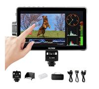 VILTROX DC-A1 7" Camera Field Monitor Touchscreen 2800Nits Full HD1920x1080 IPS 4K HDMI Loop in/Out,3D LUTs Waveform Video Peaking Focus Assist, 170° Wide View Angle, Sunshade Hood & Battery