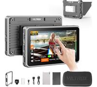 VILTROX DC-X FHD 2000Nits 6" Touchscreen Camera Field Monitor with Rig Cage, Sunshade Hood, Battery, Storage Bag(DC-X2 Rig Kit, HDMI)