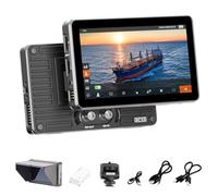 VILTROX DC-X3 2000Nits Camera Field Monitor Touchscreen with 6 Inch Full HD1920x1080 IPS 4K HDMI/3G-SDI Loop in/Out,3D LUTs Peaking Focus Assist, 160° Super Wide View Angle, Sunshade Hood, Battery