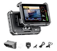 VILTROX DC-X3 Camera Field Monitor Kit with Rig Cage 2000 Nits Touchscreen Camera Monitor with SDI/4K HDMI in/Out, 6" Full HD 1920x1080 IPS, 3D LUTs Peaking Focus Assist, Sunshade Hood, Battery