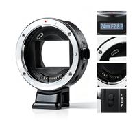 VILTROX EF-E5 5th Gen Lens Mount Adapter, Auto Focus Converter with OLED Display, PDAF/CDAF, Manual Aperture, Compatible with Canon EF/EF-S Lens to Sony E-Mount Camera